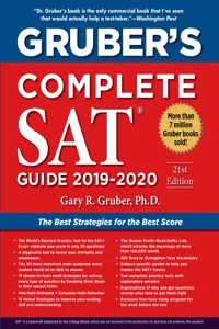 Gruber's Complete SAT Guide 2019-2020_cover
