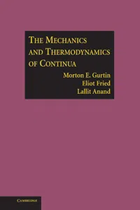 The Mechanics and Thermodynamics of Continua_cover