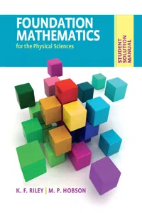 Student Solution Manual for Foundation Mathematics for the Physical Sciences_cover