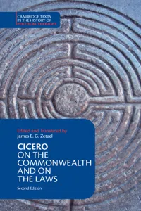Cicero: On the Commonwealth and On the Laws_cover