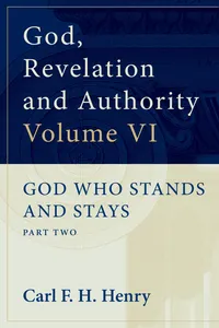 God, Revelation and Authority: God Who Stands and Stays_cover