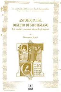 Antologia del digesto di Giustiniano_cover