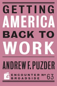 Getting America Back to Work_cover