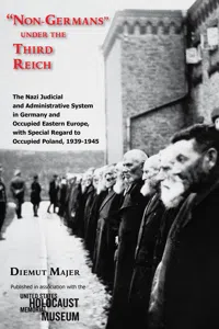 "Non-Germans" under the Third Reich_cover