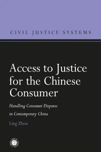 Access to Justice for the Chinese Consumer_cover