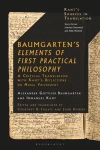 Baumgarten's Elements of First Practical Philosophy_cover