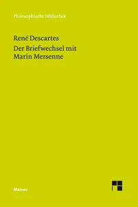 Der Briefwechsel mit Marin Mersenne_cover