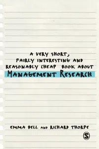 A Very Short, Fairly Interesting and Reasonably Cheap Book about Management Research_cover