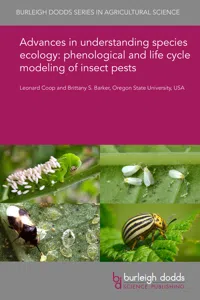 Advances in understanding species ecology: phenological and life cycle modeling of insect pests_cover