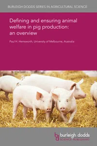 Defining and ensuring animal welfare in pig production: an overview_cover