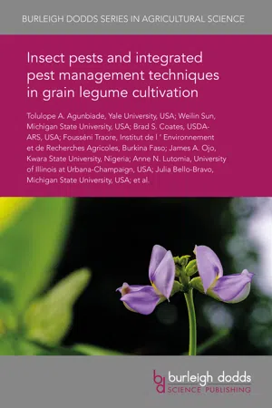 Insect pests and integrated pest management techniques in grain legume cultivation