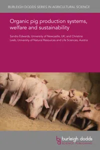 Organic pig production systems, welfare and sustainability_cover