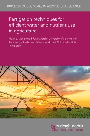 Fertigation techniques for efficient water and nutrient use in agriculture