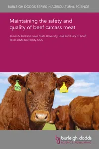 Maintaining the safety and quality of beef carcass meat_cover