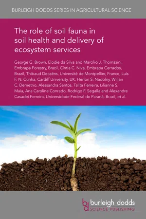 The role of soil fauna in soil health and delivery of ecosystem services