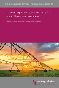 Increasing water productivity in agriculture: an overview_cover