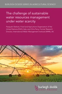 The challenge of sustainable water resources management under water scarcity_cover