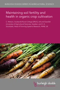 Maintaining soil fertility and health in organic crop cultivation_cover