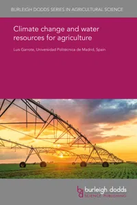 Climate change and water resources for agriculture_cover