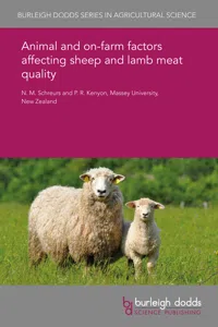 Animal and on-farm factors affecting sheep and lamb meat quality_cover