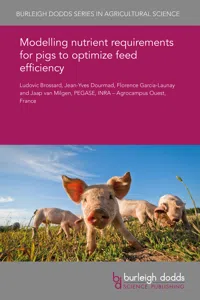 Modelling nutrient requirements for pigs to optimize feed efficiency_cover