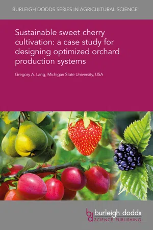 Sustainable sweet cherry cultivation: a case study for designing optimized orchard production systems