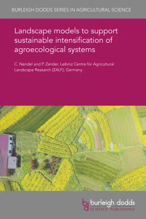 Landscape models to support sustainable intensification of agroecological systems