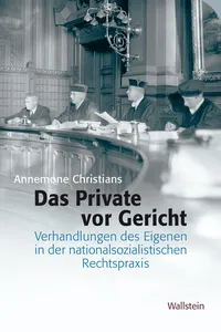 Das Private vor Gericht_cover