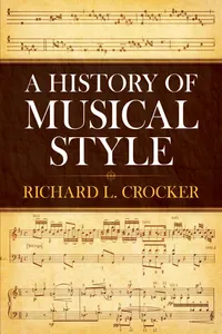 A History of Musical Style_cover
