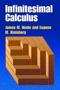 Infinitesimal Calculus_cover