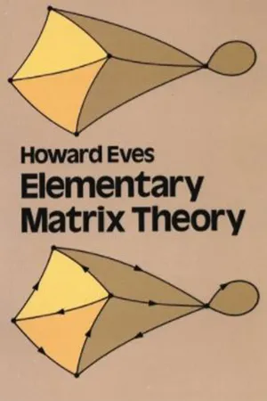 Elementary Matrix Theory