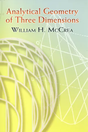 Analytical Geometry of Three Dimensions