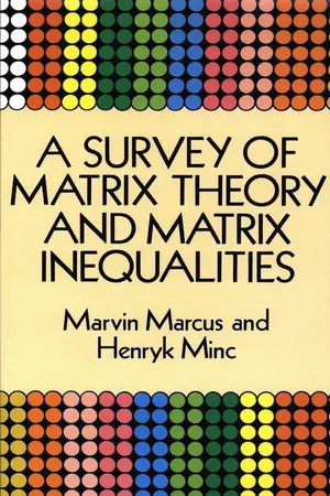 A Survey of Matrix Theory and Matrix Inequalities