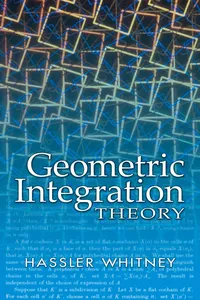 Geometric Integration Theory_cover