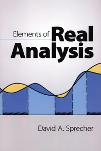 Elements of Real Analysis_cover