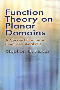Function Theory on Planar Domains_cover