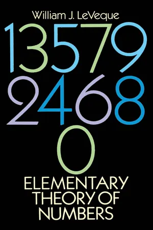 Book cover image for: Elementary Theory of Numbers