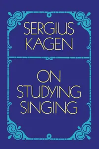 On Studying Singing_cover