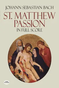 St. Matthew Passion in Full Score_cover