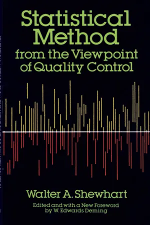 Statistical Method from the Viewpoint of Quality Control