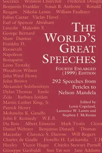 The World's Great Speeches_cover