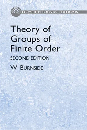 Theory of Groups of Finite Order