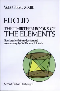 The Thirteen Books of the Elements, Vol. 3_cover