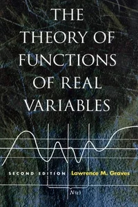 The Theory of Functions of Real Variables_cover