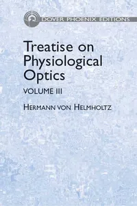 Treatise on Physiological Optics, Volume III_cover