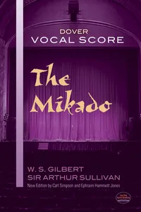 The Mikado Vocal Score_cover