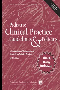 Pediatric Clinical Practice Guidelines & Policies_cover