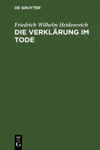 Die Verklärung im Tode_cover