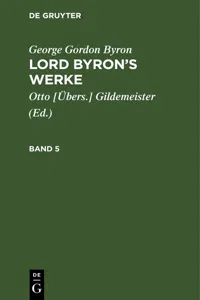 George Gordon Byron: Lord Byron's Werke. Band 5_cover