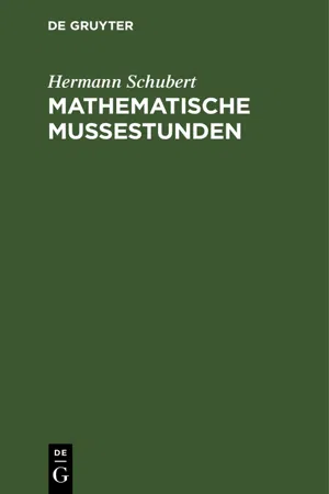 Mathematische Mussestunden